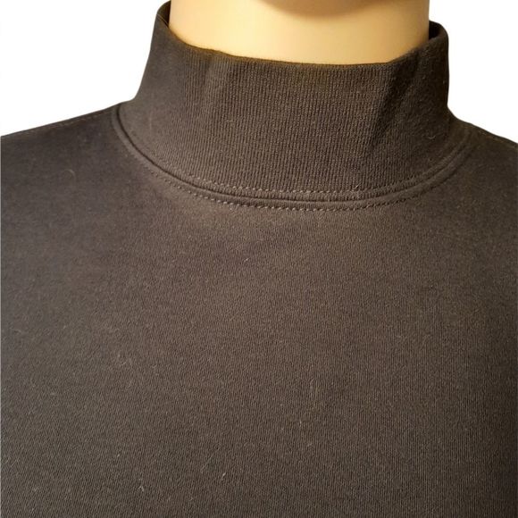 Lands End Shirt Womens Black Crew  Size Small Petite - Picture 3 of 7